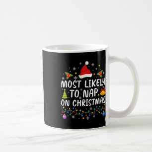 Mug Drôle Le Plus Probable De Faire La Sieste À Noël