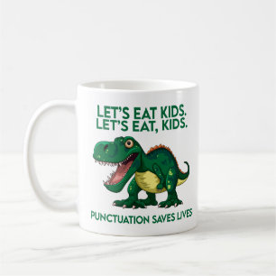 Mug Drôle leçon de grammaire Dinosaur