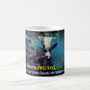 Mug Drôle lion marin sous l'eau