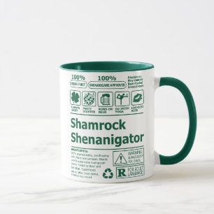 Mug Drôle Lucky Irlandais Shamrock Jour de la Saint Pa