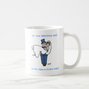 Mug Drôle Lune de miel caricature Nouveaux mariés Prem