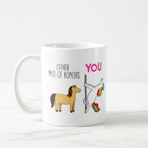 Mug Drôle Maid Of Honor Proposition Unicorn