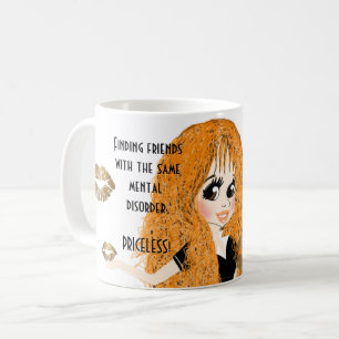 Mug Drôle meilleurs amis avec le même trouble mental c