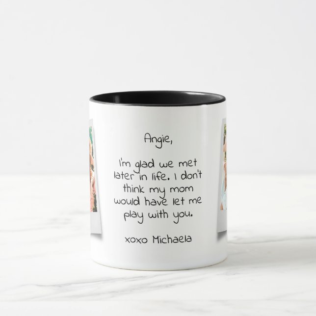 Mug Drôle Meilleurs Amis Heureux Nous Nous Sommes Renc (Centre)