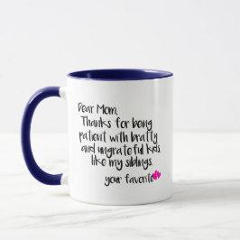 Mug Drôle Merci Maman Mème Fête des Mères Café cadeau