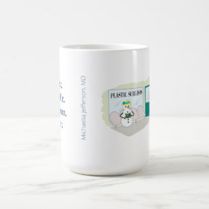 Mug Drôle Mme Frosty au dessin animé d'un chirurgien p
