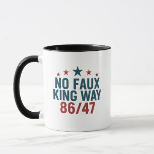 Mug Drôle No Faux King Way 86 47 4 juillet