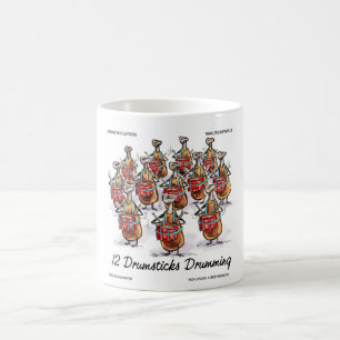 Mug Drôle Noël 12 Tambours Drumming Cadeaux & Tee