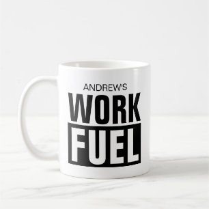 Mug Drôle nom personnalisé Travail Carburant café cade