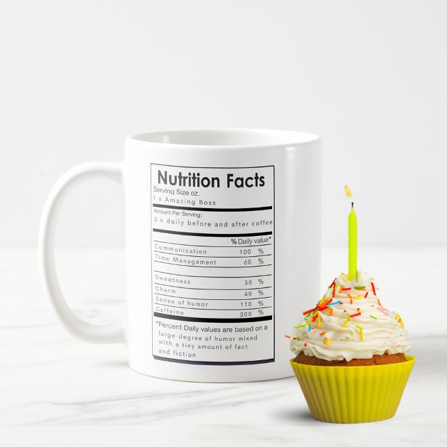 Mug Drôle nutritionnel des faits d'un grand cadeau BOS (Créateur téléchargé)