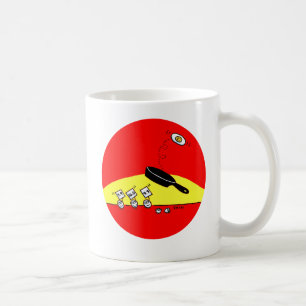 Mug Drôle OEufs de retournement Cartoon Rouge Jaune Pe
