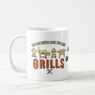 Mug Drôle On N'a Jamais Trop De Grils Rétro BBQ