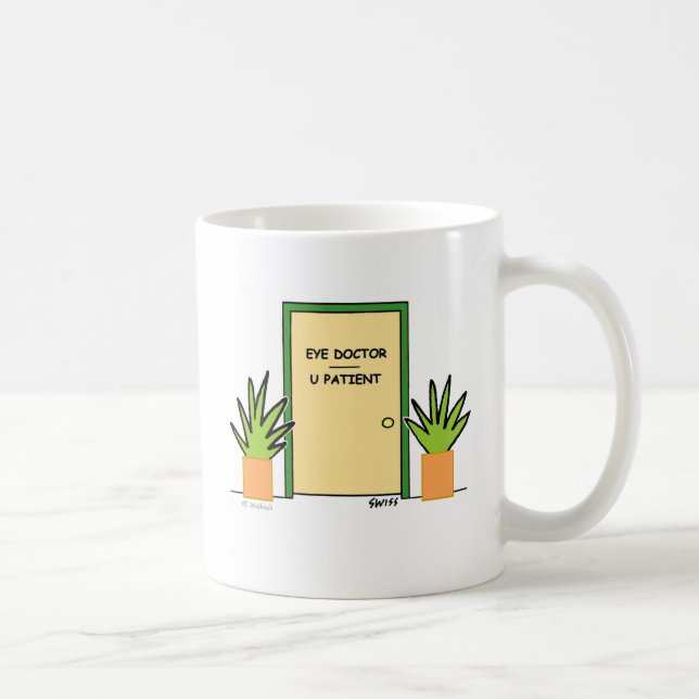 Mug Drôle Optométriste Personnalisé Cartoon Optique Of (Droite)
