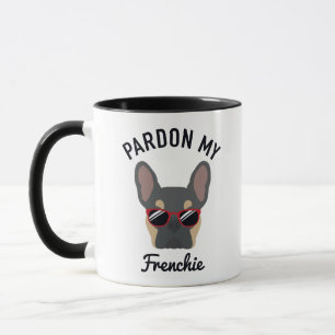 Mug Drôle Pardon mon Frenchie Blue Tan French Bulldog