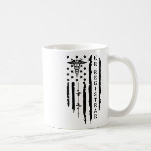 Mug Drôle Patriotique Er Registraire Infirmière Cadeau