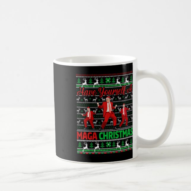 Mug Drôle Père Noël Trump S'Est Joyeux Noël (Droite)