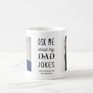 Mug Drôle Père Papa Citer Black White Photo