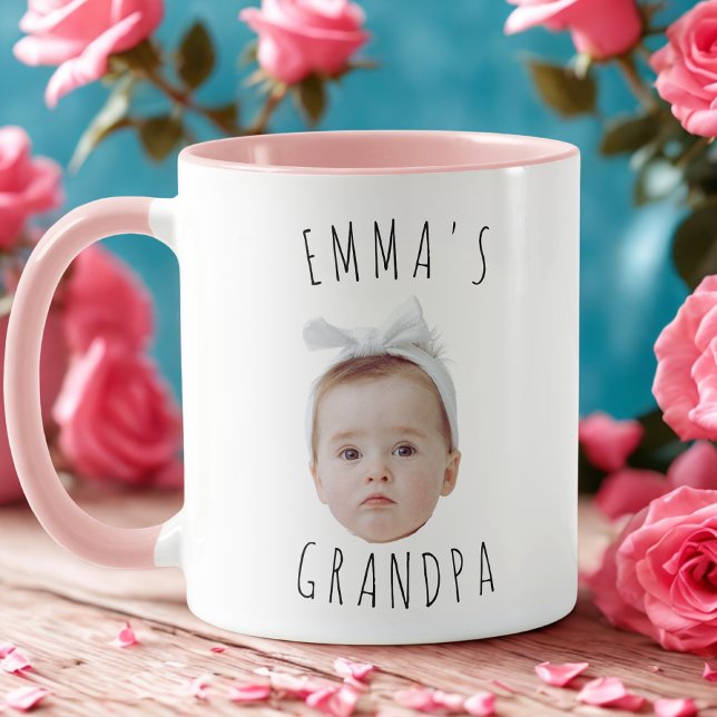 Mug Drôle personnalisé bébé photo visage (Créateur téléchargé)