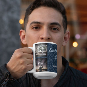 Mug Drôle Photo Cadeaux Personnalisés pour Mari Blue