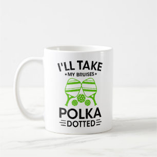 Mug Drôle pickleball je vais prendre mes ecchymoses po