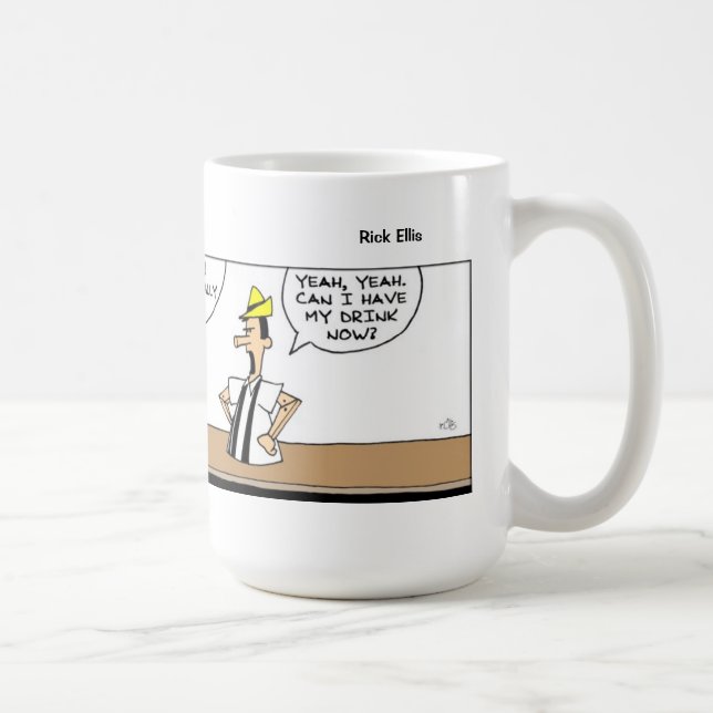 Mug Drôle Pinocchio au Bar (Droite)