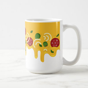 Mug Drôle Pizza au Fromage Rétro Coulant Keto Party