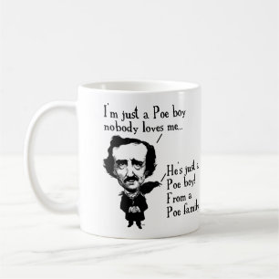 Mug drôle pour garçon Edgar Allan Poe ou mug de vo