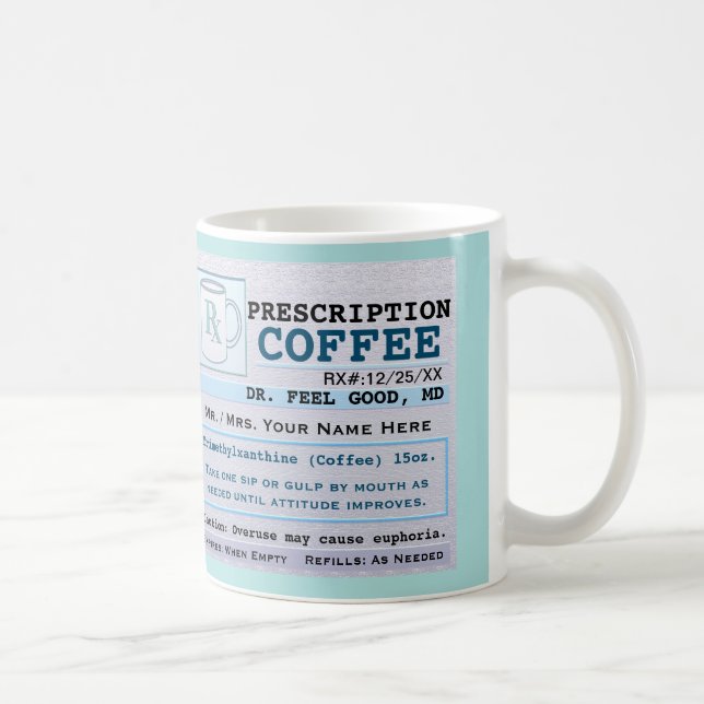 Mug Drôle Prescription RX Hospital Green (Droite)