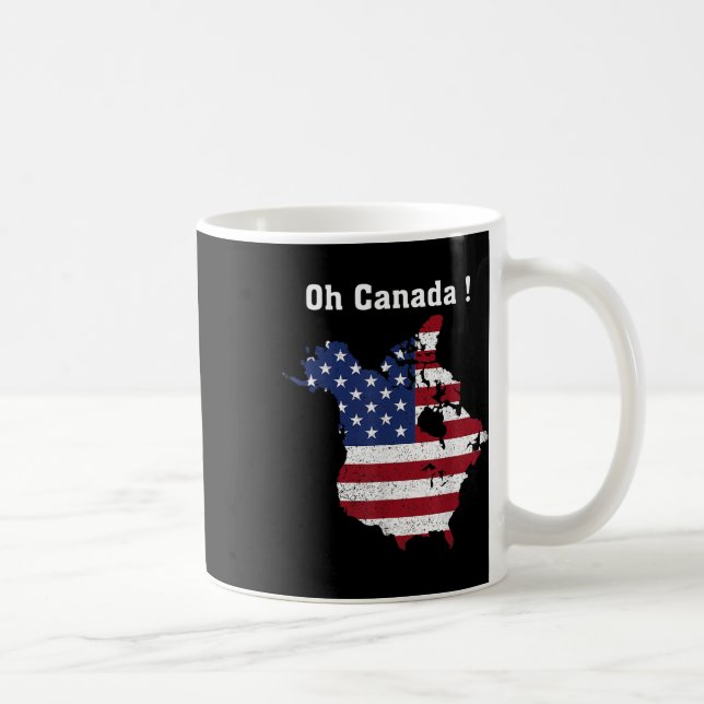 Mug Drôle Président Trump Disant Oh Canada Carte Améri (Droite)