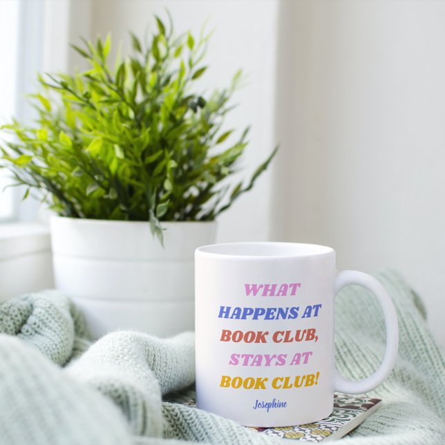 Mug Drôle Quote Club Livre Coloré Nom (Créateur téléchargé)