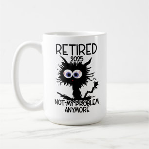 Mug Drôle Retraité 2025 Plus Mon Problème, Retraité