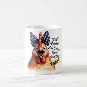 Mug Drôle/Sarcastique Paroles d'animaux/poulet