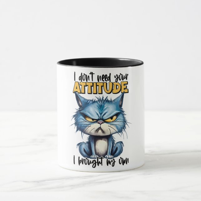 Mug Drôle/Sarcastique Saying Animal/Chat (Centre)