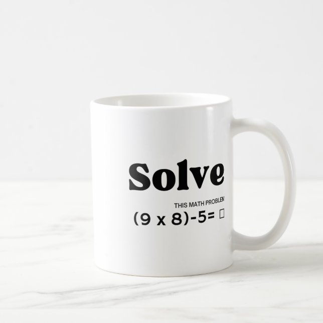 Mug Drôle Six Sept 67 Mème Pemdas École Prof De Maths (Droite)