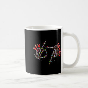 Mug Drôle Six Sept 6 7 Mème Couple Noël Main Squelette