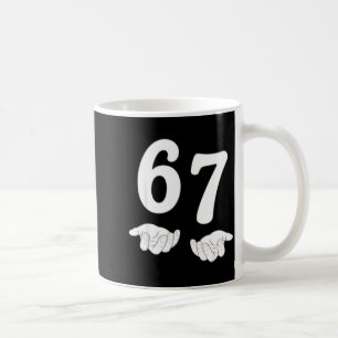 Mug Drôle Six Sept 6 7 Mème Gen Alpha Argot 67 Mains