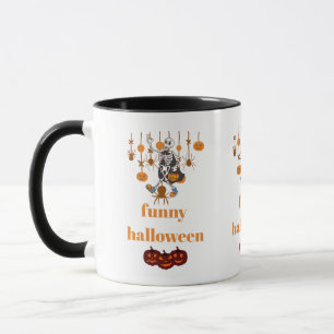 Mug Drôle Skeleton Halloween