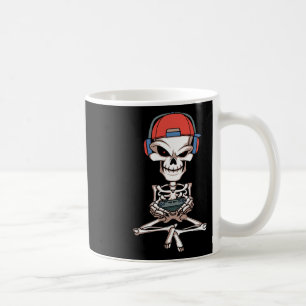 Mug Drôle Skeleton Skull Video Gamer Halloween Outfit