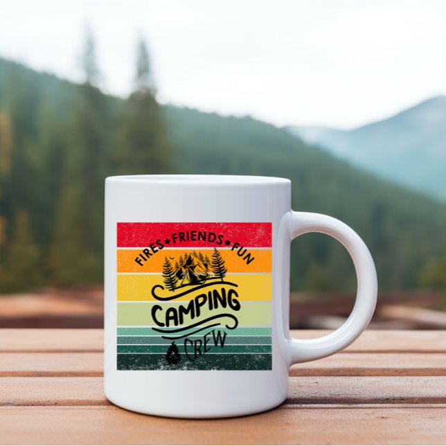 Mug Drôle slogan de l'équipe de camping fun camper ami (Créateur téléchargé)