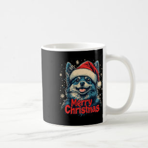 Mug Drôle Spitz Santa Hat Joyeux Noël Noël Joyeux Noël