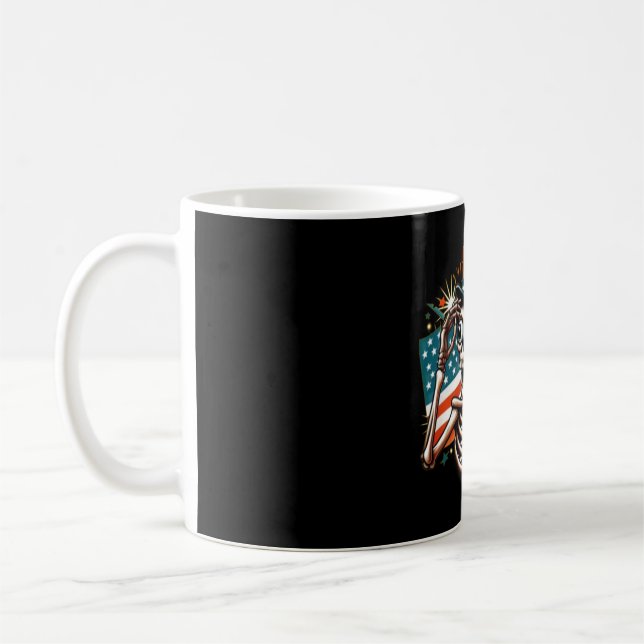 Mug Drôle Squelette Boire (Gauche)