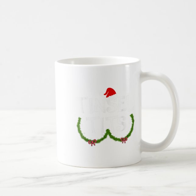 Mug Drôle Tinsel jumelé Jingle Couples de Noël (Droite)