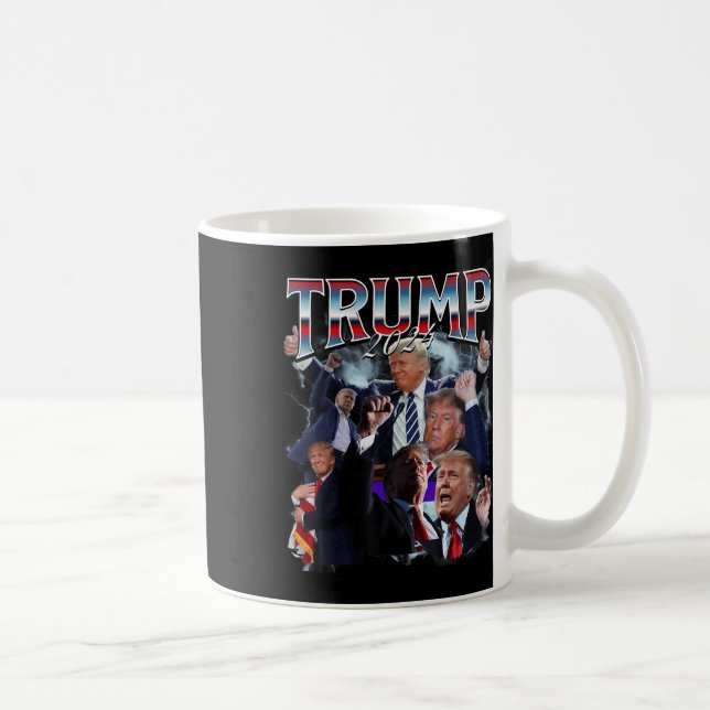 Mug Drôle Trump 2024 Campagne 90s Rap Trendy Bootleg (Droite)