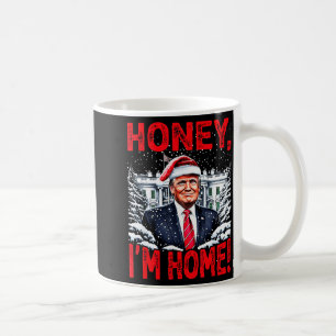 Mug Drôle Trump Xmas Chérie Je Suis à la Maison Donald