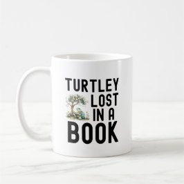 Mug Drôle Turtle Book Lover Lecture Citation