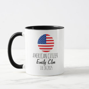 Mug Drôle US Citoyenneté cadeau Douane personnalisée C