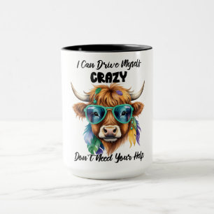 Mug Drôle vache folle