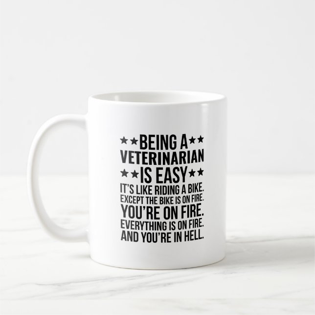 Mug Drôle vétérinaire vétérinaire vétérinaire vétérina (Gauche)