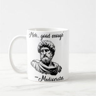 Mug Drôle vieux grec meh assez bon médiocrates