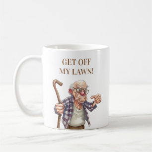 Mug Drôle Vieux Moyenne Canne Homme